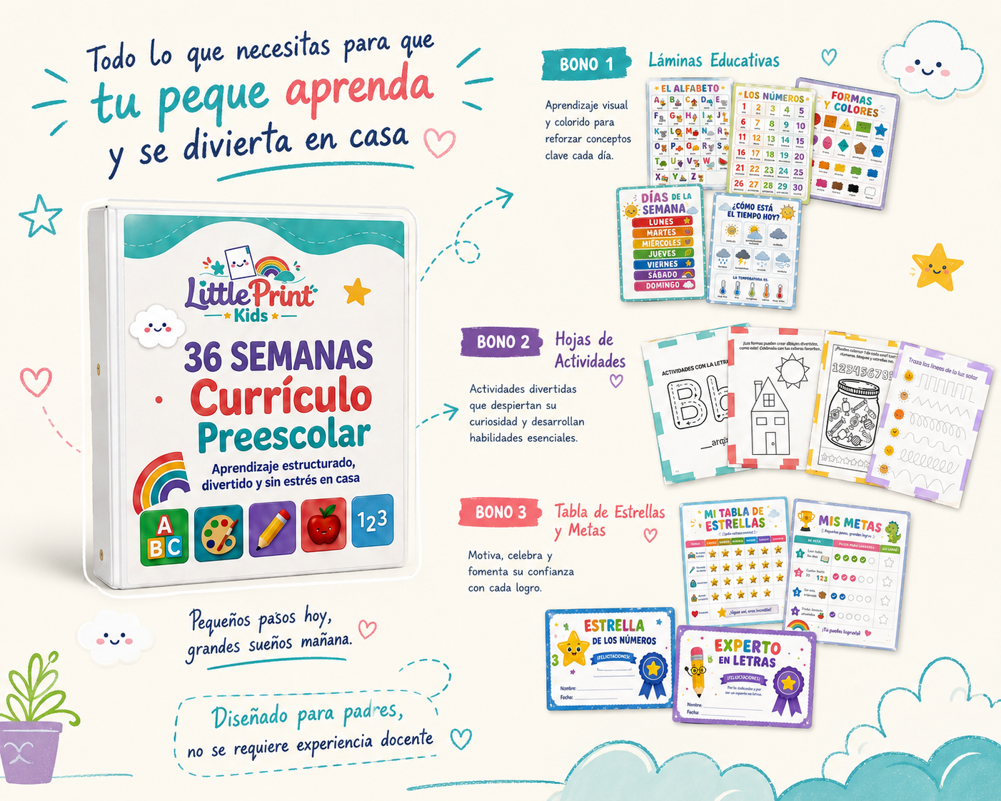 Currículo y recursos de LittlePrint Kids