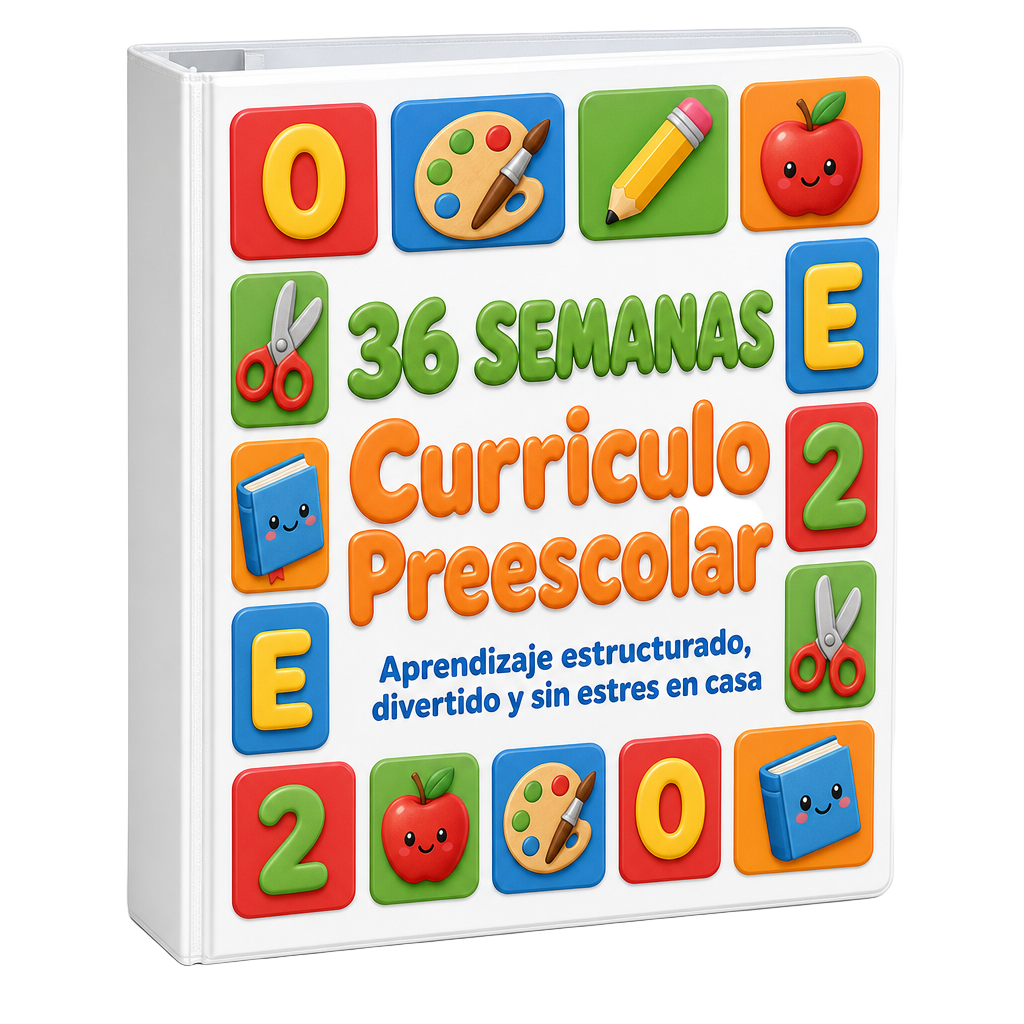 Portada del currículo 36 Semanas Currículo Preescolar